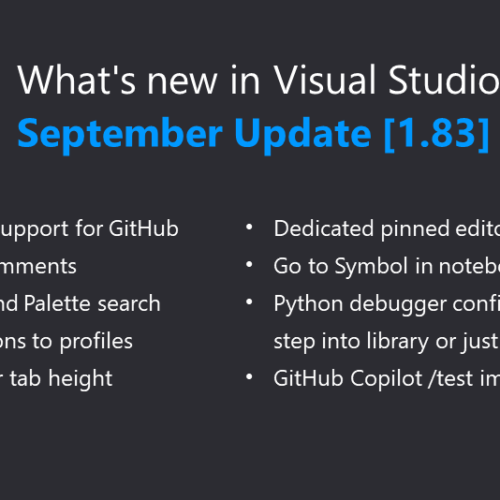 Illustration of Exploring What's New in Visual Studio Code September 2023 Release (1.83)