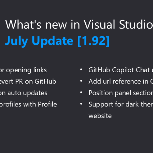 Illustration of What's New in Visual Studio Code July 2024 Release (1.92)