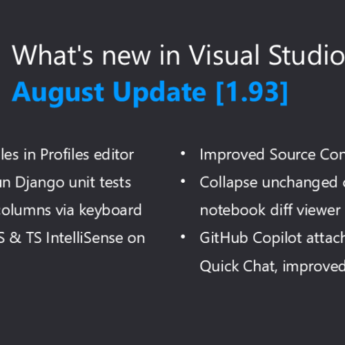 Illustration of New Features in Visual Studio Code August 2024 Release (1.93)